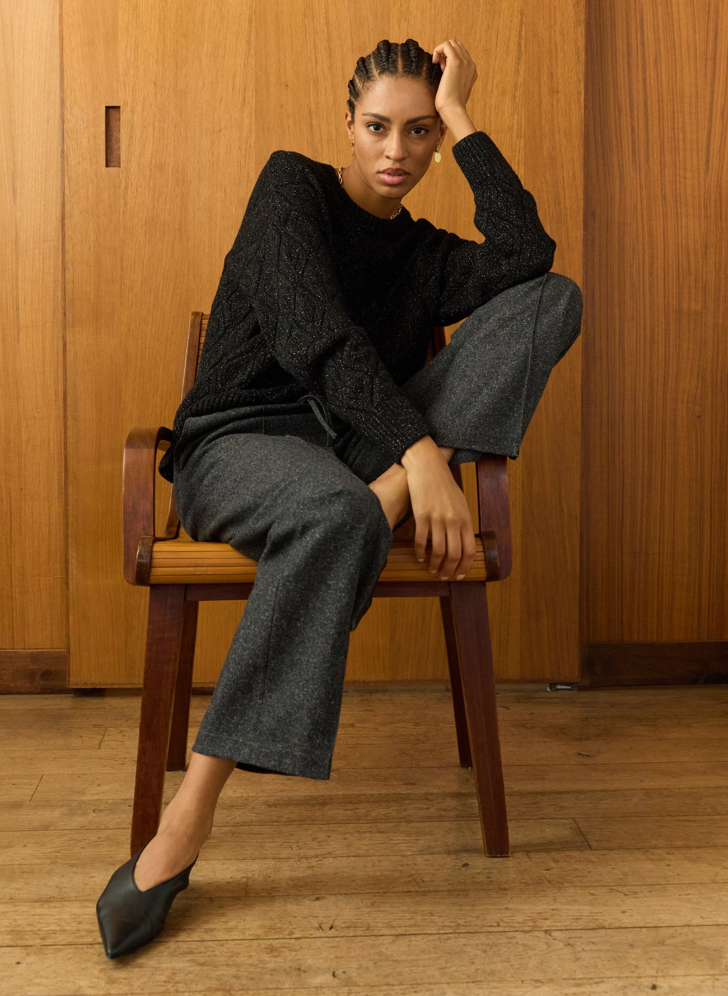 Lumi Sparkle Stitch Detail Jumper