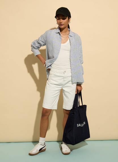 Winfrey Organic Cotton Stretch Denim Shorts