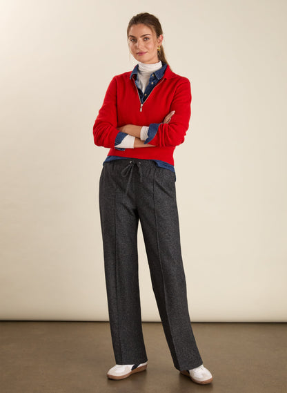 Maisy Pure Wool Zip Jumper