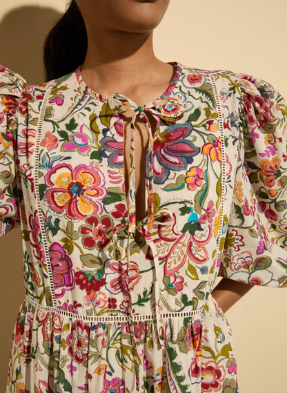 Isabelle Organic Cotton Kaftan Dress