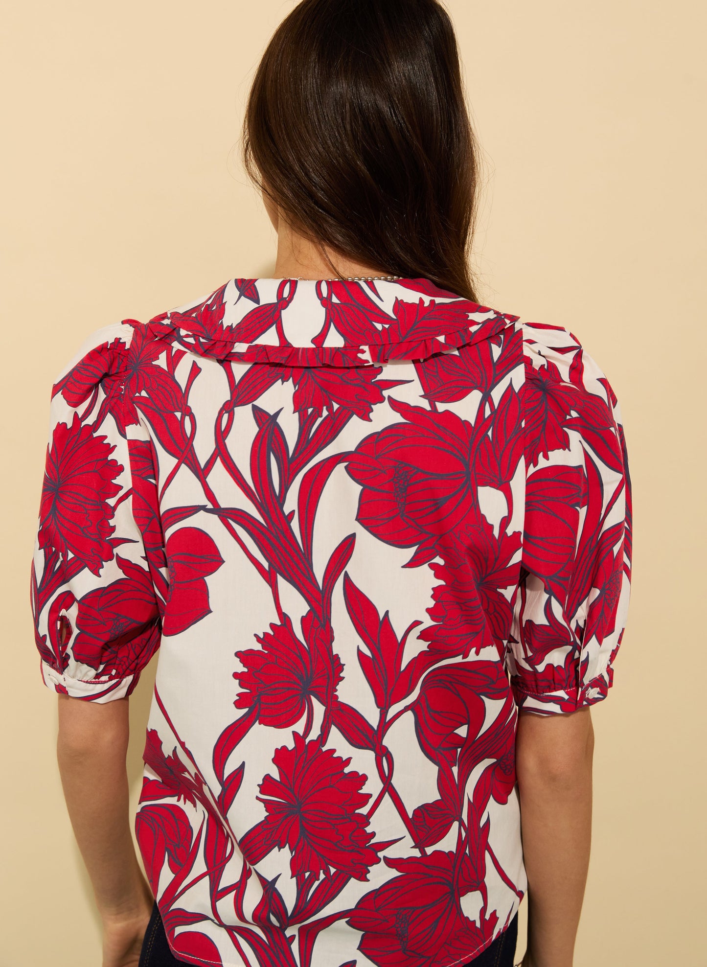 Rosana Organic Cotton Collar Blouse