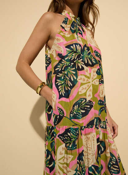 Anouk Printed Sleeveless Maxi Dress