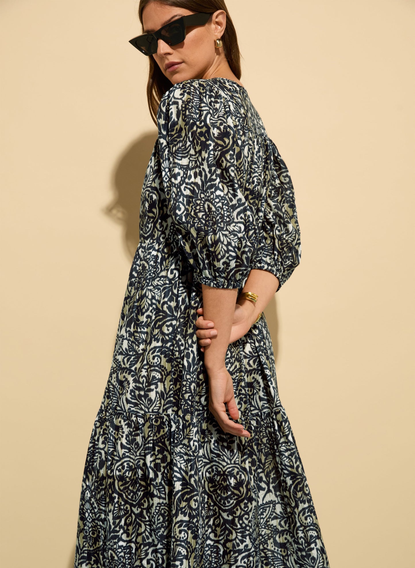 Mathilda Organic Cotton Kaftan Dress