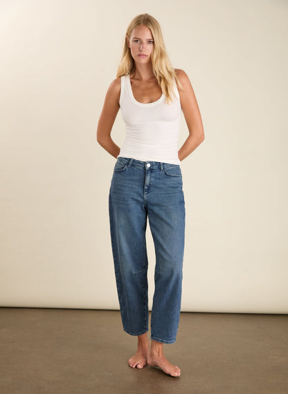 Nixi Organic Cotton Stretch Denim Barrel Jeans