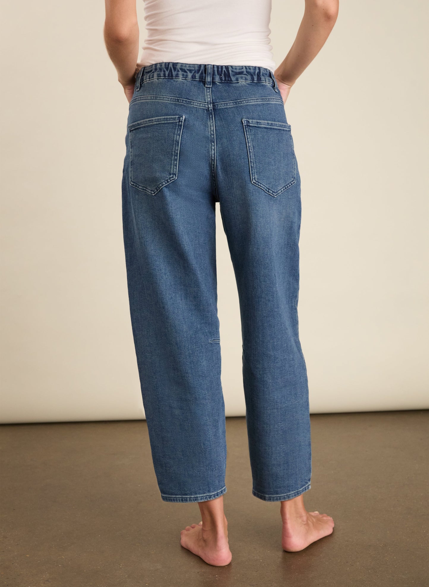 Nixi Organic Cotton Stretch Denim Barrel Jeans