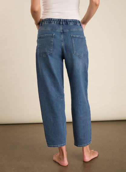 Nixi Organic Cotton Stretch Denim Barrel Jeans