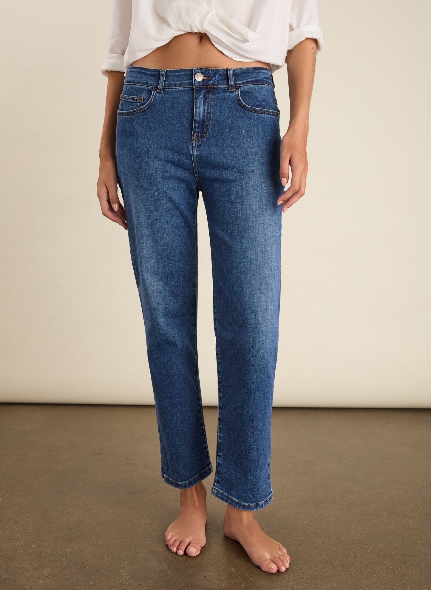 Eda Organic Cotton Stretch Boyfriend Jeans