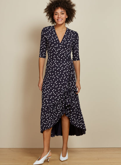 Sapphire Ruffle Dress