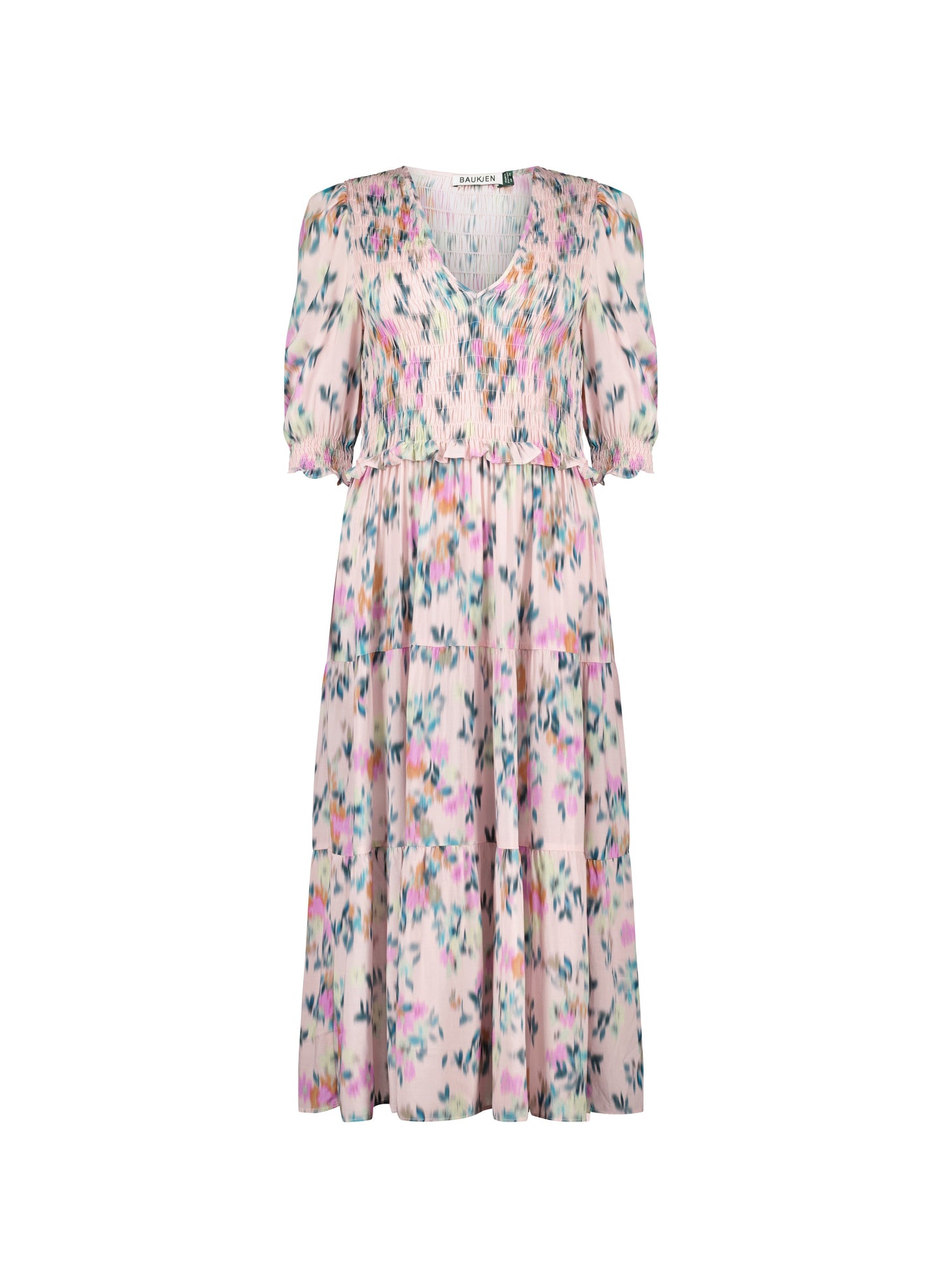 Florence Smocked Cuff Midi Dress