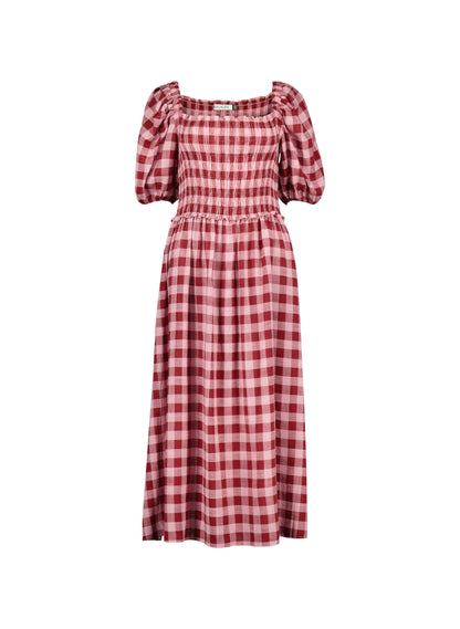 Davina Gingham Midi Dress
