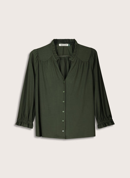Annie Ruffle Collar Blouse
