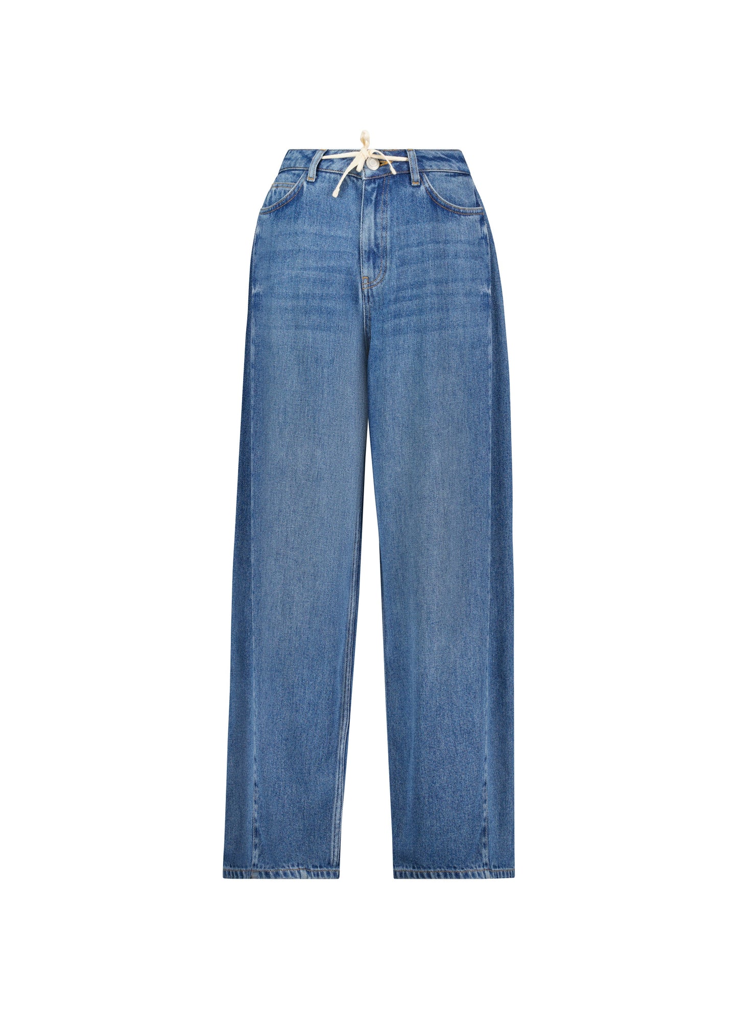 Petite Leonor Tie Front Wide Leg Jeans