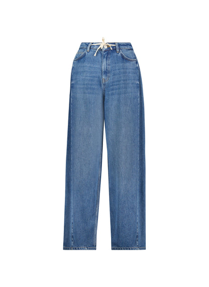 Petite Leonor Tie Front Wide Leg Jeans