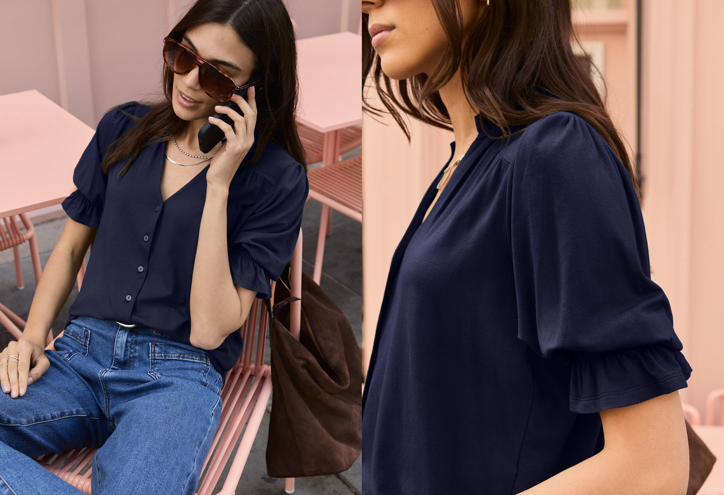 Noa Short Sleeve Blouse