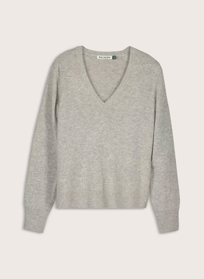 Emmeline Wool Blend V-Neck Jumper