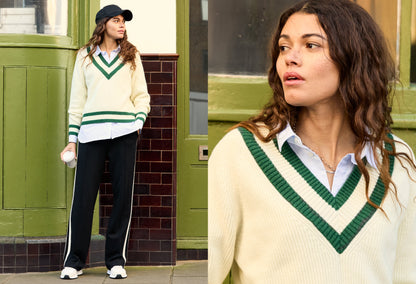 Kertinker Wool Blend Cricket Jumper