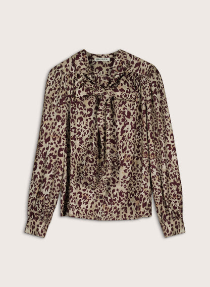 Ischia Printed Bow Neck Blouse