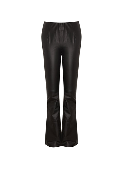 Salma Flare Leather Trousers