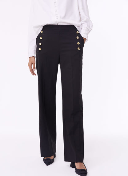 Amina Newlife & Wool Blend Trousers